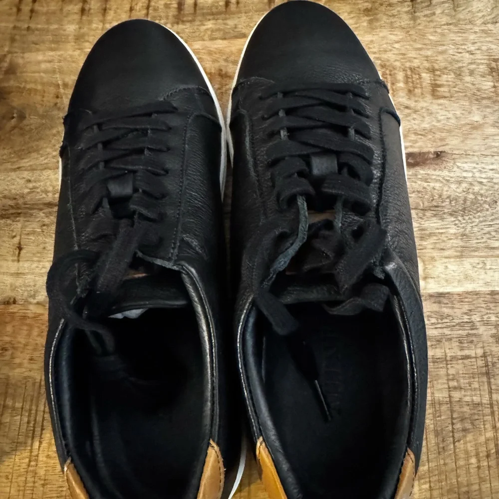 Allen Edmonds Courtside Black leather low top Men's Sneakers NWT NIB 8 D